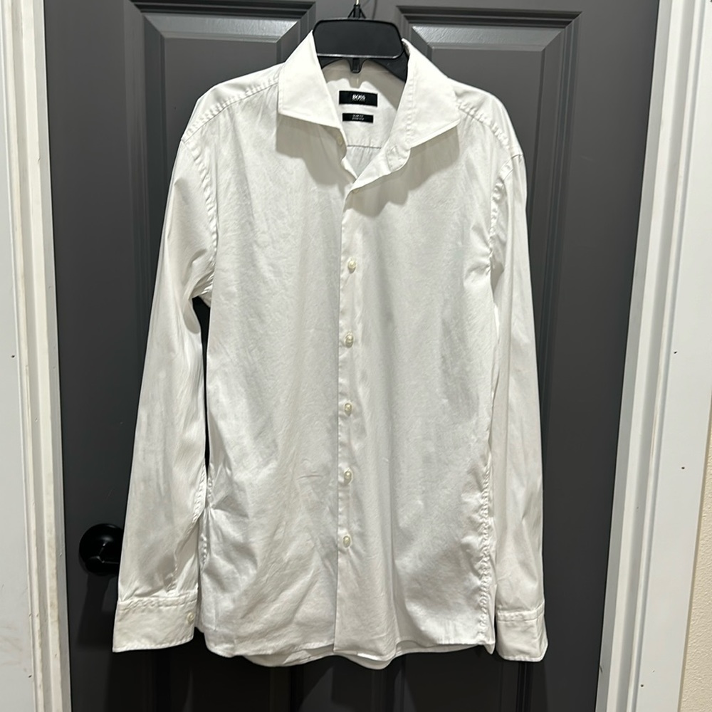 Men’s Boss White Button Down SZ 16/41